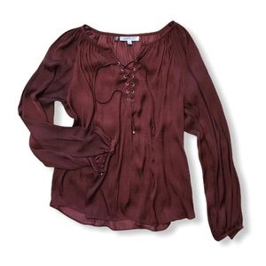 JENNIFER LOPEZ-Peasant style blouse-EUC-Sz Small